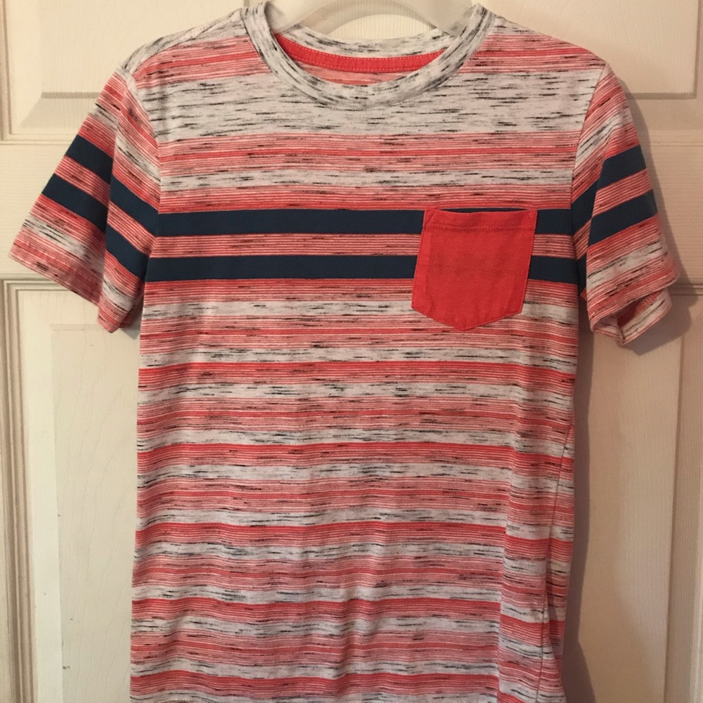 Cat & Jack Striped T-Shirt Boys Medium M 8/10